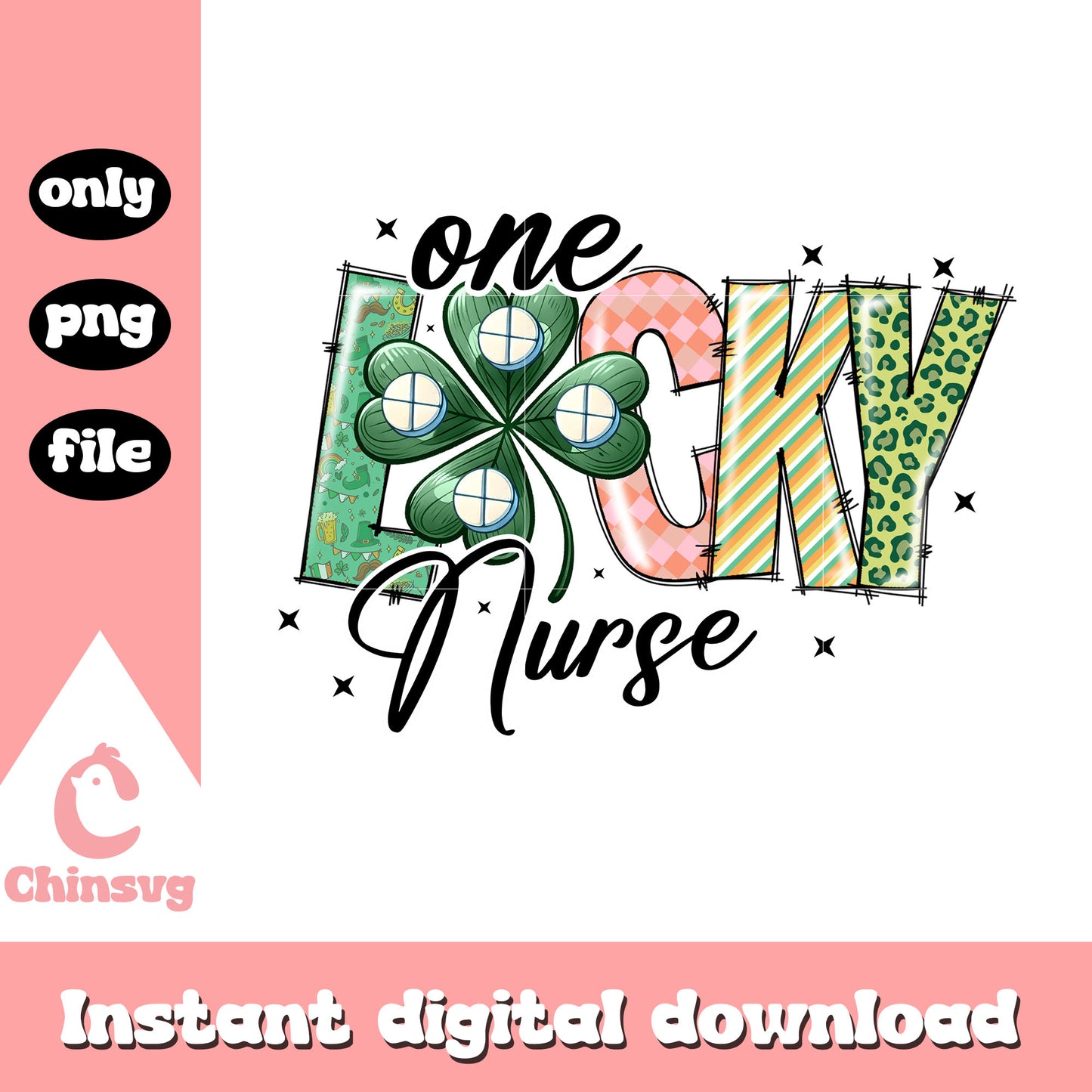 Design logo st patrick’s png, st patrick door decor​ png