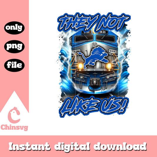 Detroit Lions they not like us png, Detroit Lions team png