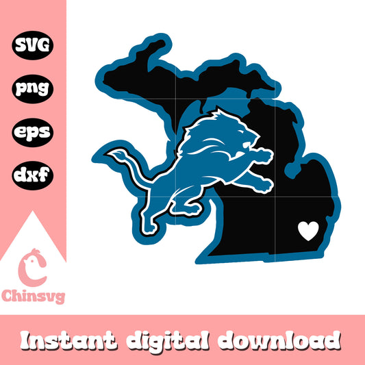 Detroit lions american football team svg, detroit lions logo new svg