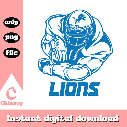 Detroit lions nfl football sticker svg, detroit lions team svg