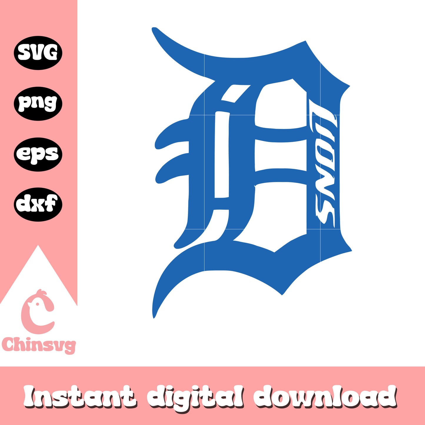 Detroit lions nfl football symbol svg, retro detroit lions logo svg