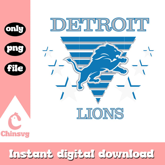Detroit lions nfl team logo design svg, detroit lions svg