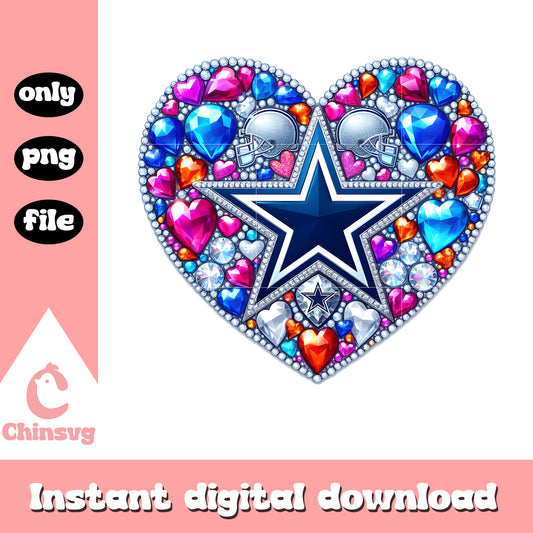 Diamon dallas cowboys cartoon png, nfl dallas cowboys​ png