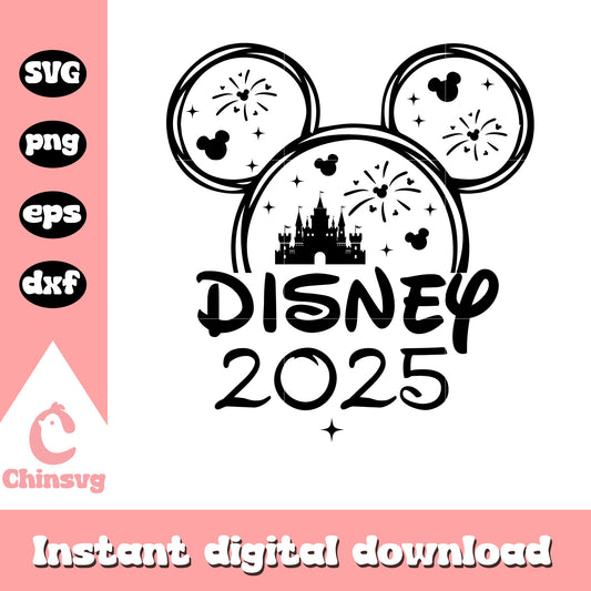Disney 2025 mickey head design png, disney png, mickey png