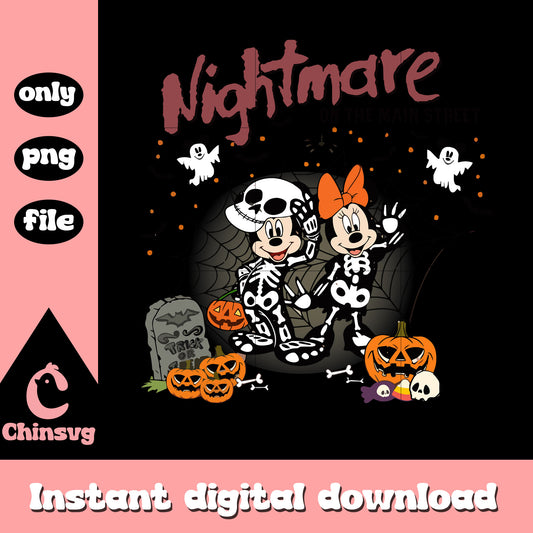 Disney Halloween Nightmare On The Main Street SVG File