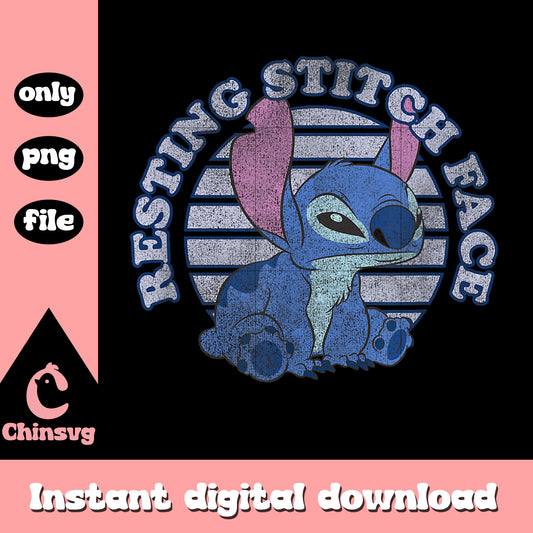 Disney Lilo & Stitch Resting Face png, stitch sitting png