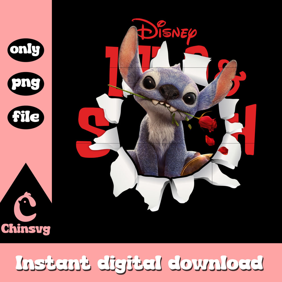 Stitch Rsa Disney Stitch clipping rose png, Stitch live action character png – Chinsvg