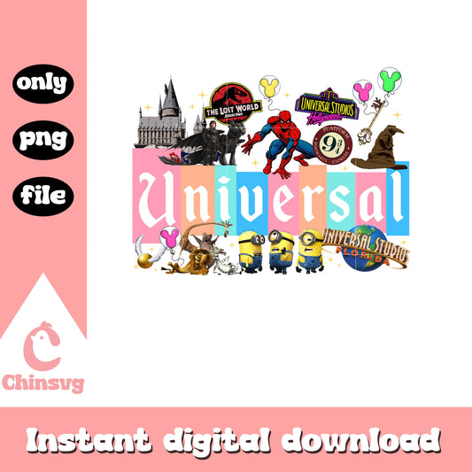 Disney Universal studio cartoon character png, disney character png