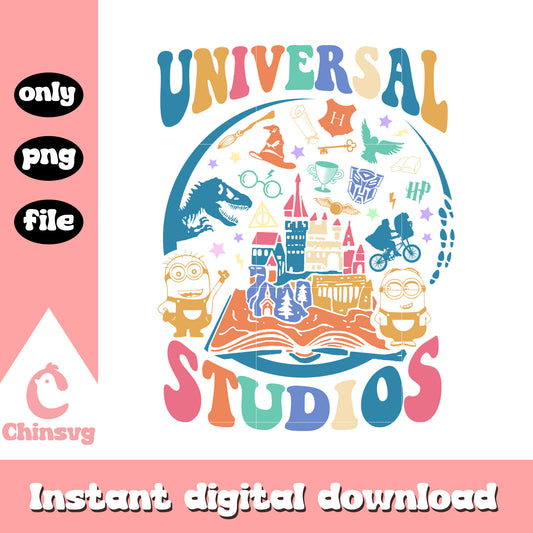 Disney Universal studio garish color png, disneyland world png
