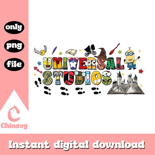 Disney Universal studios minion castle png, disney castle png