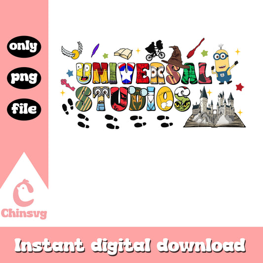 Disney Universal studios minion world png, disneyland world png