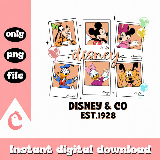 Disney And Co Est 1928 PNG, Mickey And Friends PNG, Disney Trip PNG