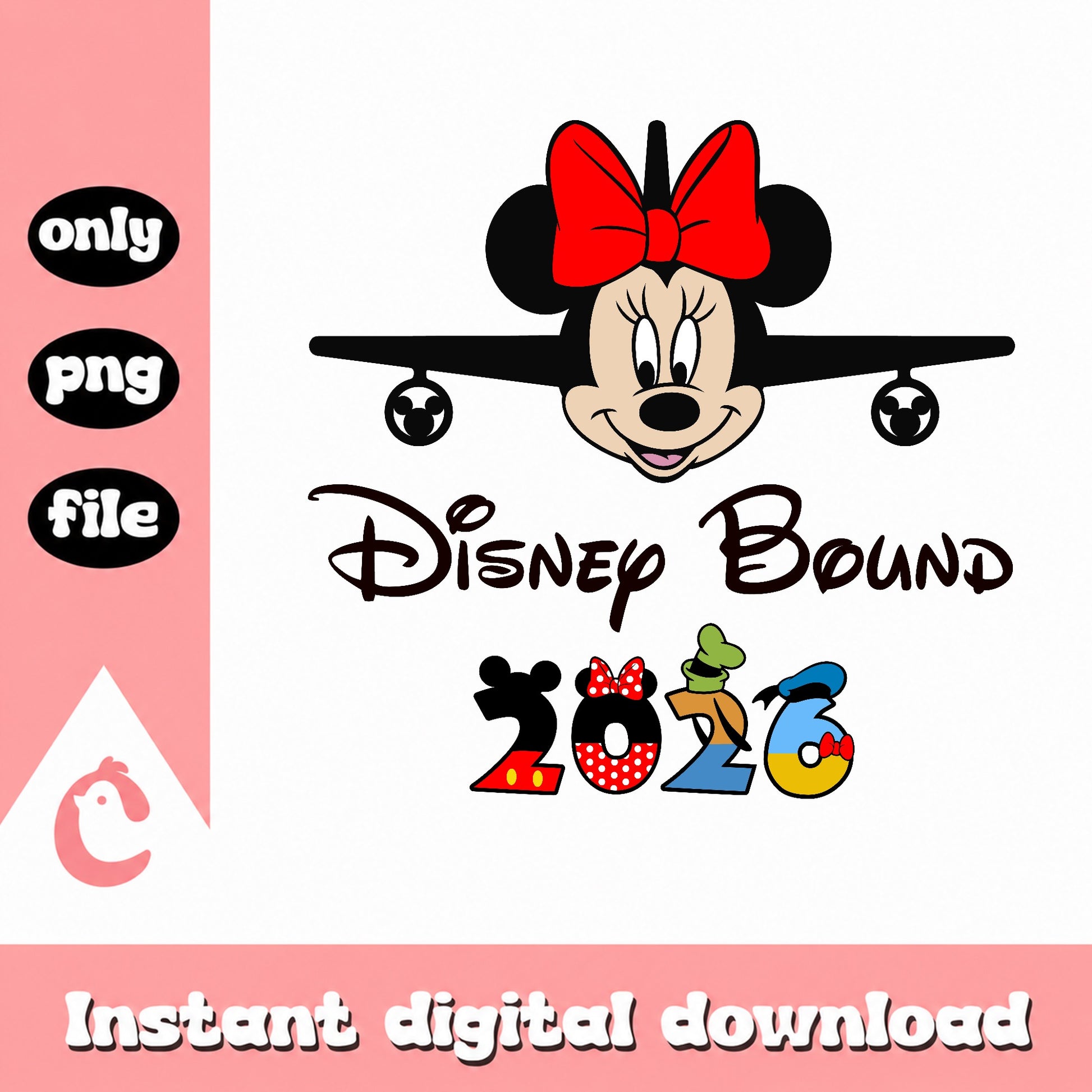 Disney Bound 2026 Minnie Mouse PNG, Disney Trip PNG, Family Vacation PNG