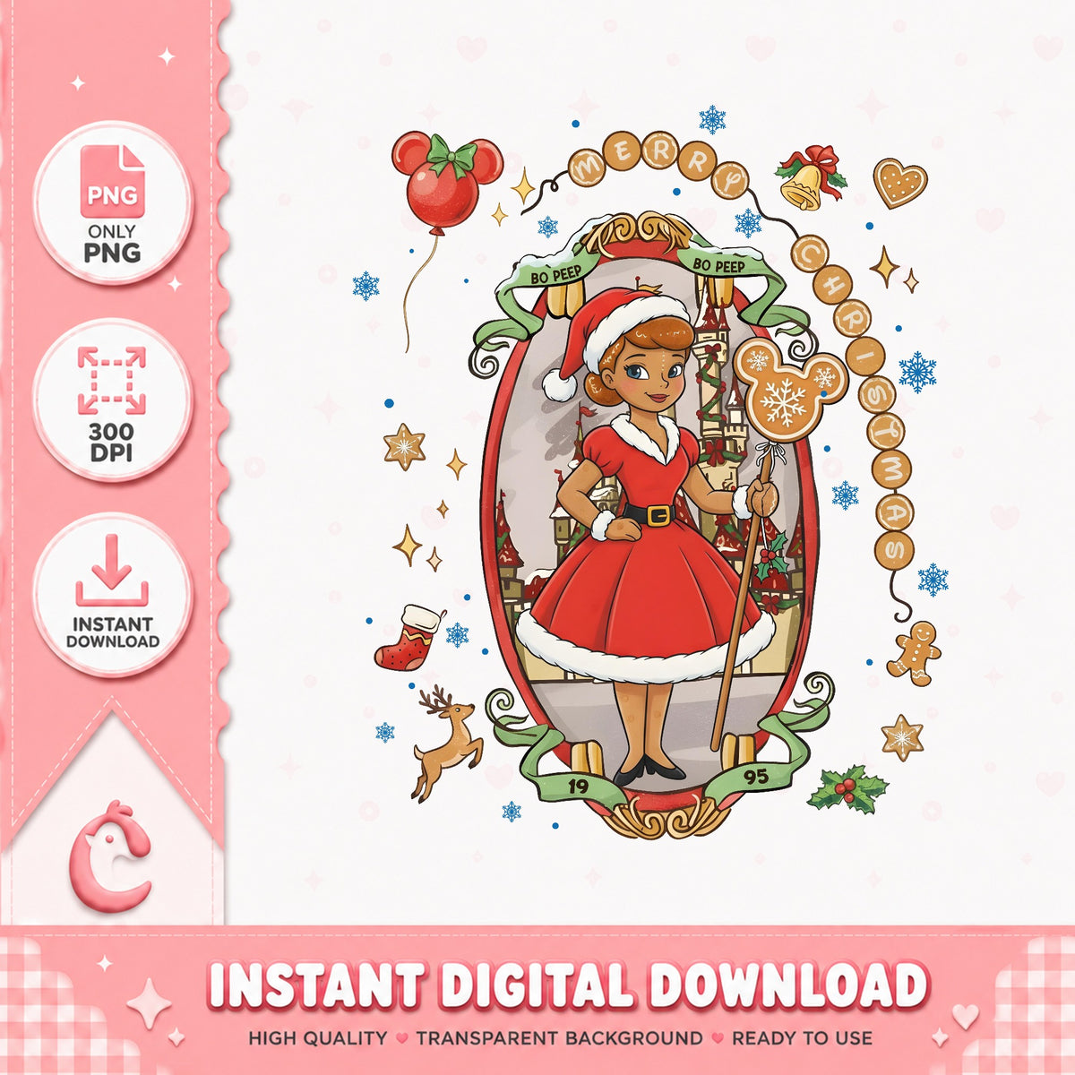 Disney Characters Coquette Bow BO PEEP