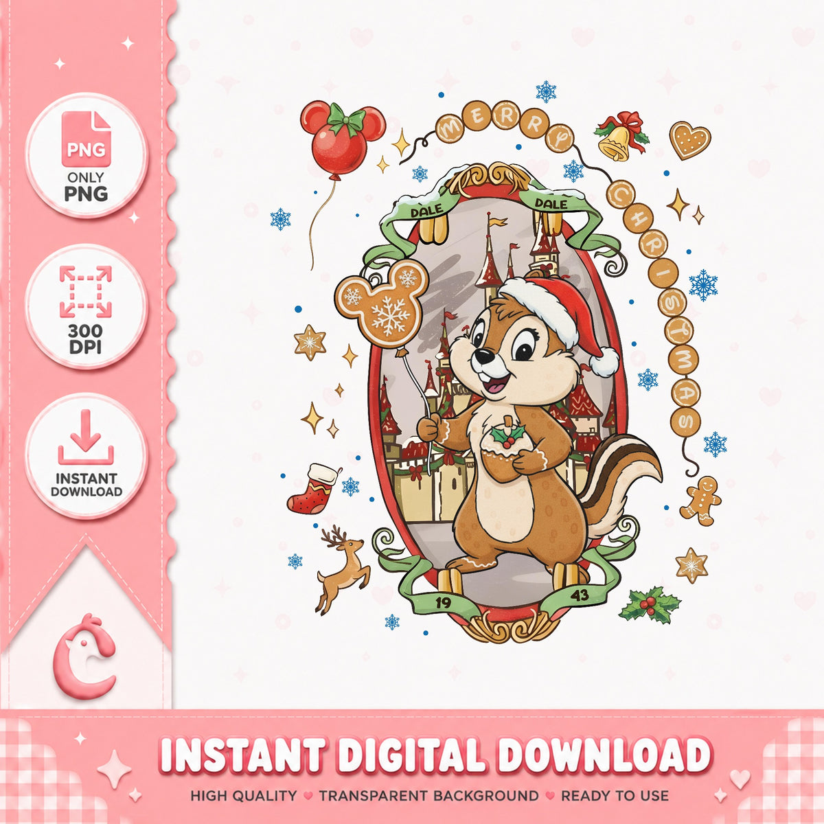 Disney Characters Coquette Bow Dale