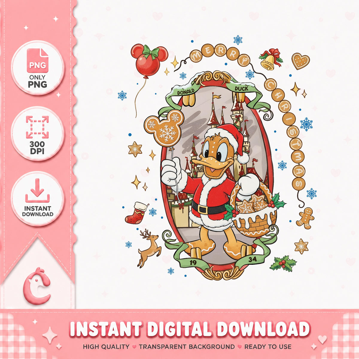 Disney Characters Coquette Bow Donald
