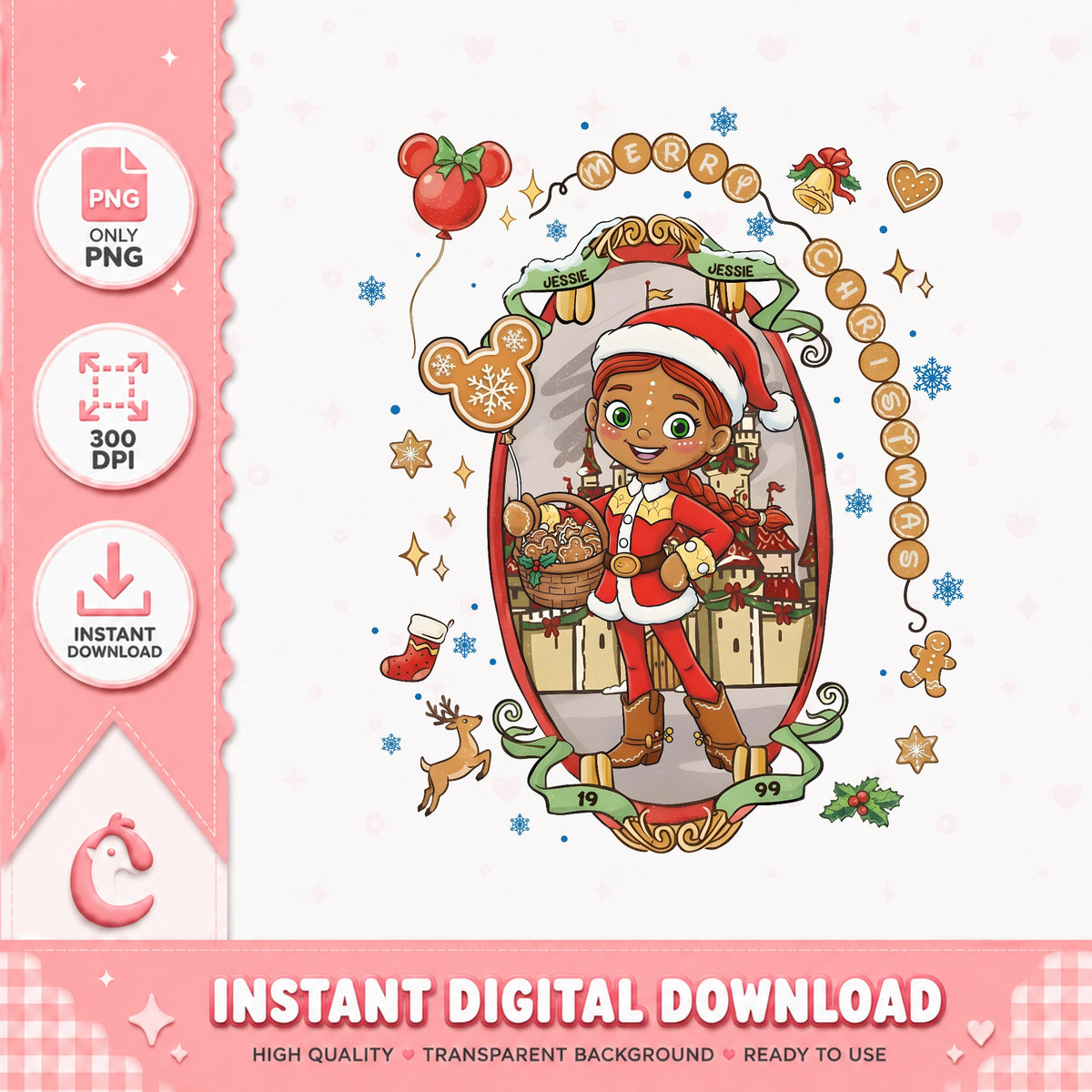 Disney Characters Coquette Bow Jessie