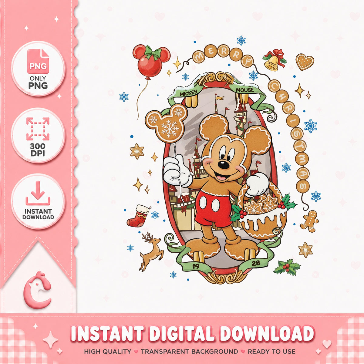 Disney Characters Coquette Bow Mickey