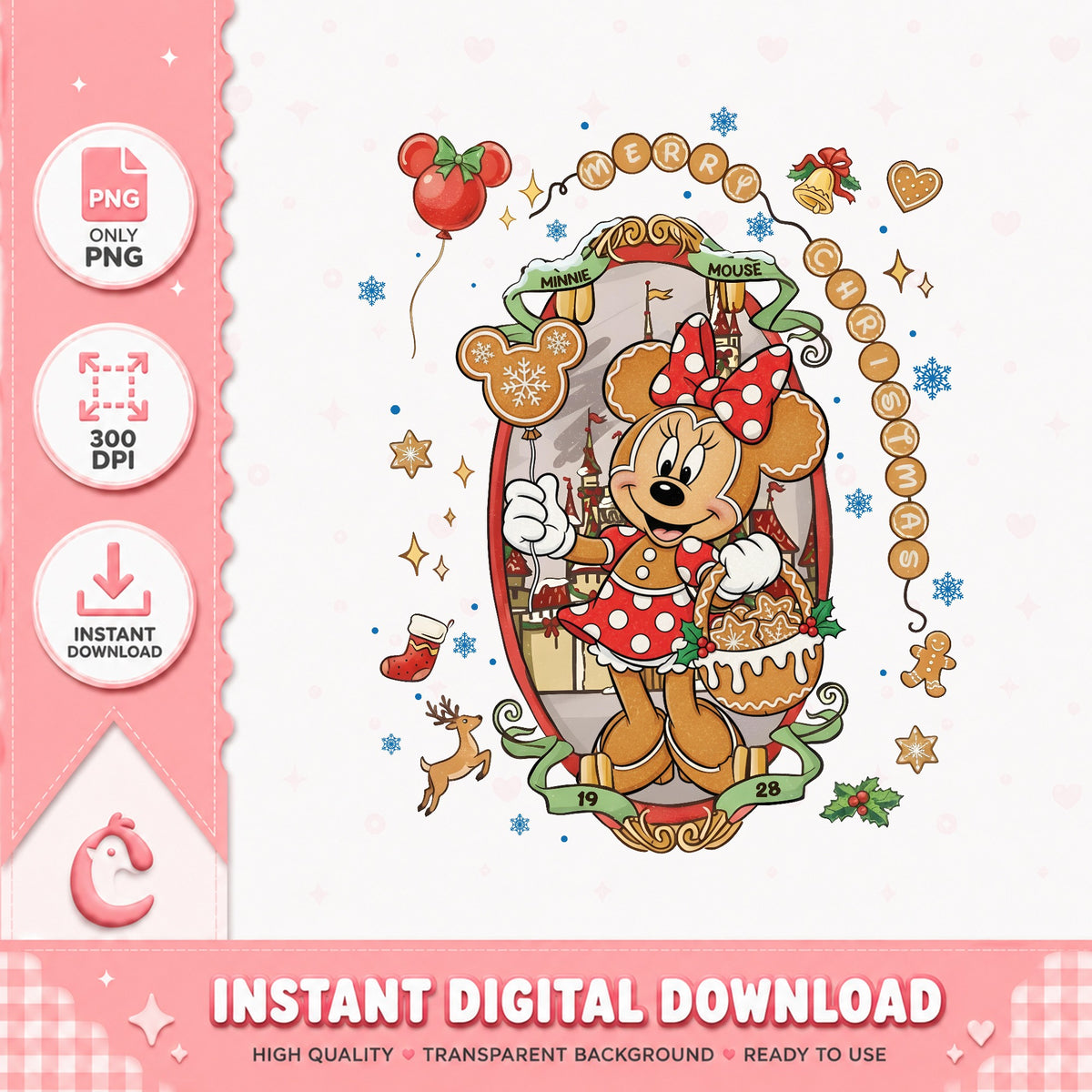 Disney Characters Coquette Bow Minnie