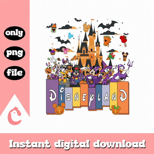 Disney Halloween Castle PNG, Mickey And Friends, Disneyland PNG