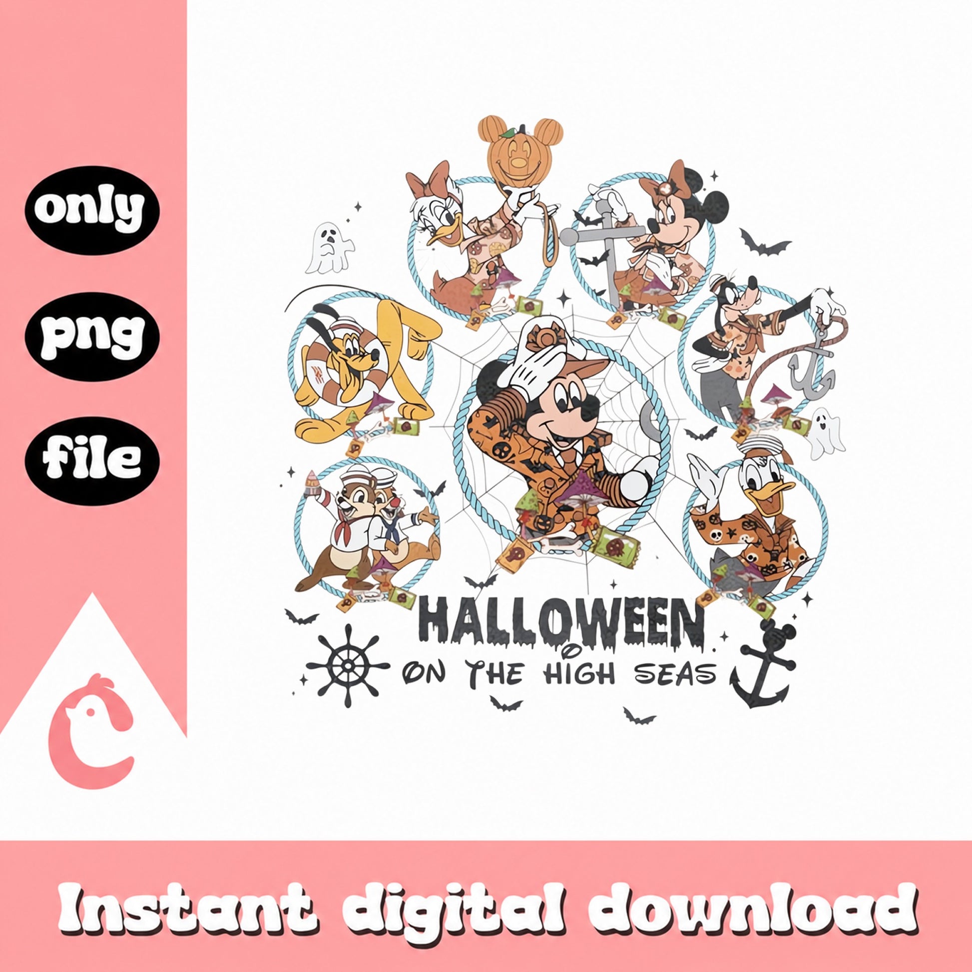 Disney Halloween On The High Seas PNG, Mickey Mouse, Pirate PNG