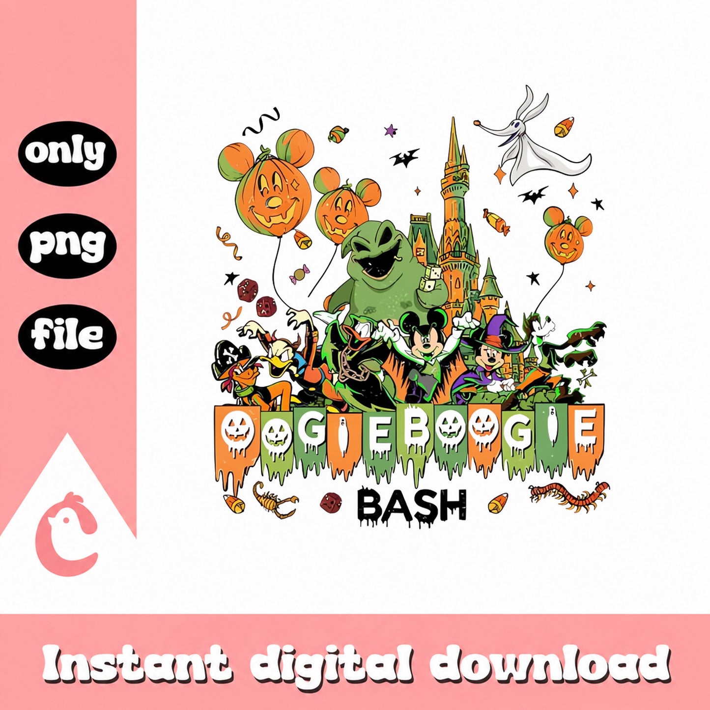Disney Halloween Oogie Boogie Bash PNG, Mickey Minnie Halloween, PNG