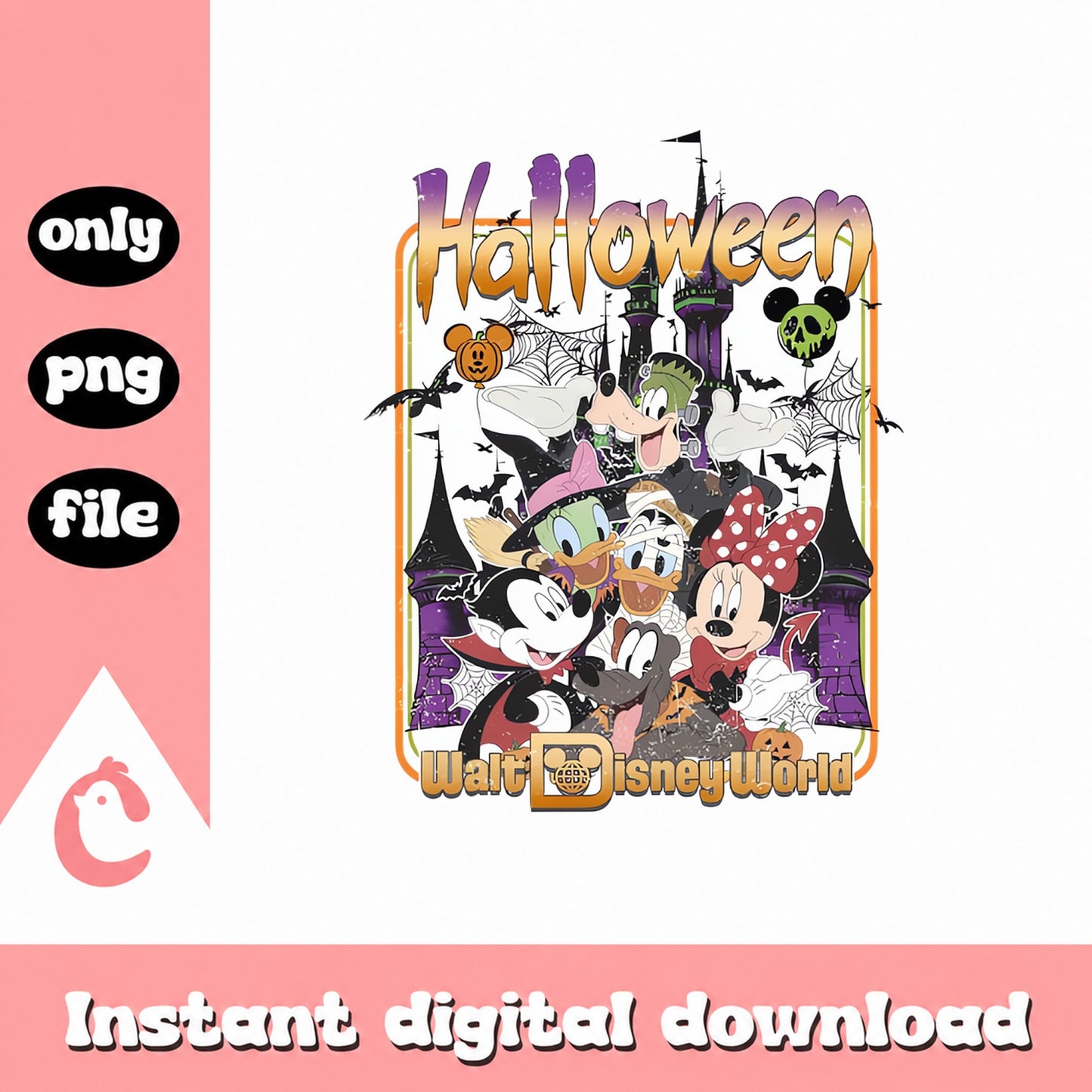 Disney Halloween PNG, Mickey And Friends Halloween, Disneyland PNG
