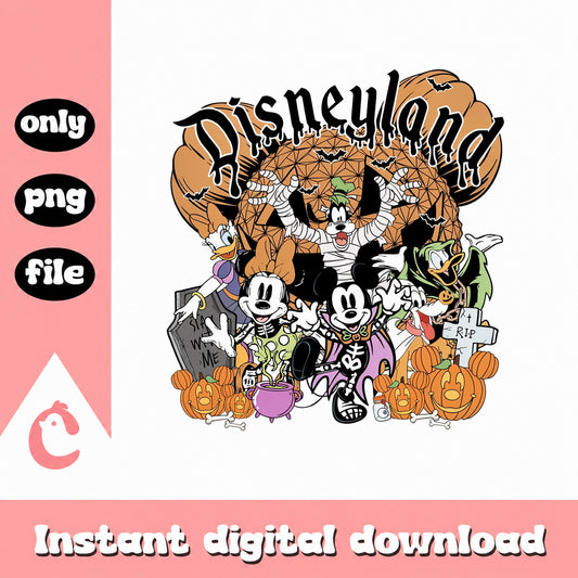 Disney Halloween SVG Bundle, Mickey Minnie Goofy, PNG File