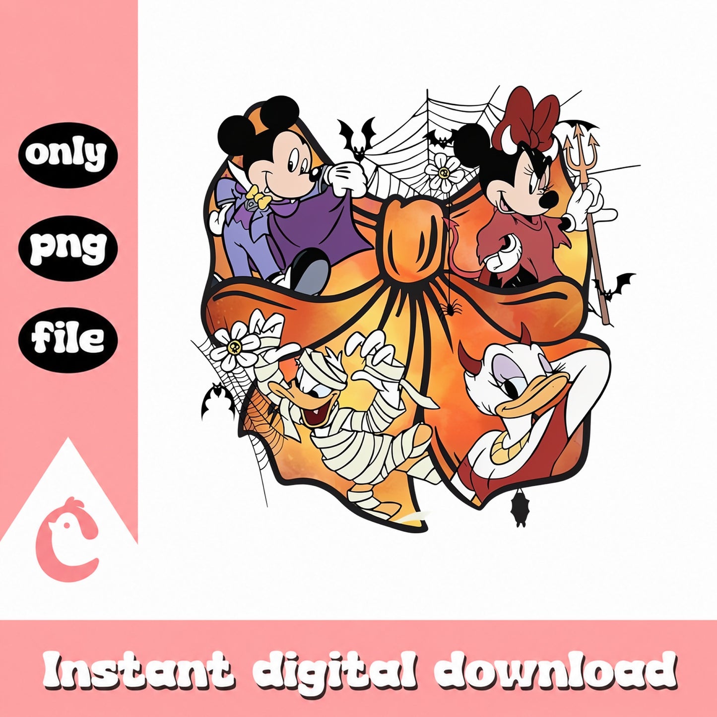 Disney Mickey And Friends Halloween PNG, Minnie Mouse Pluto, Donald Duck PNG