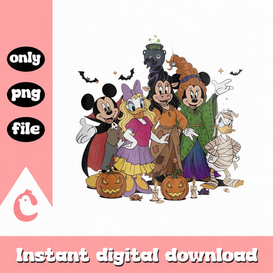 Disney Mickey And Friends Halloween SVG, Minnie Mouse PNG, Cute SVG