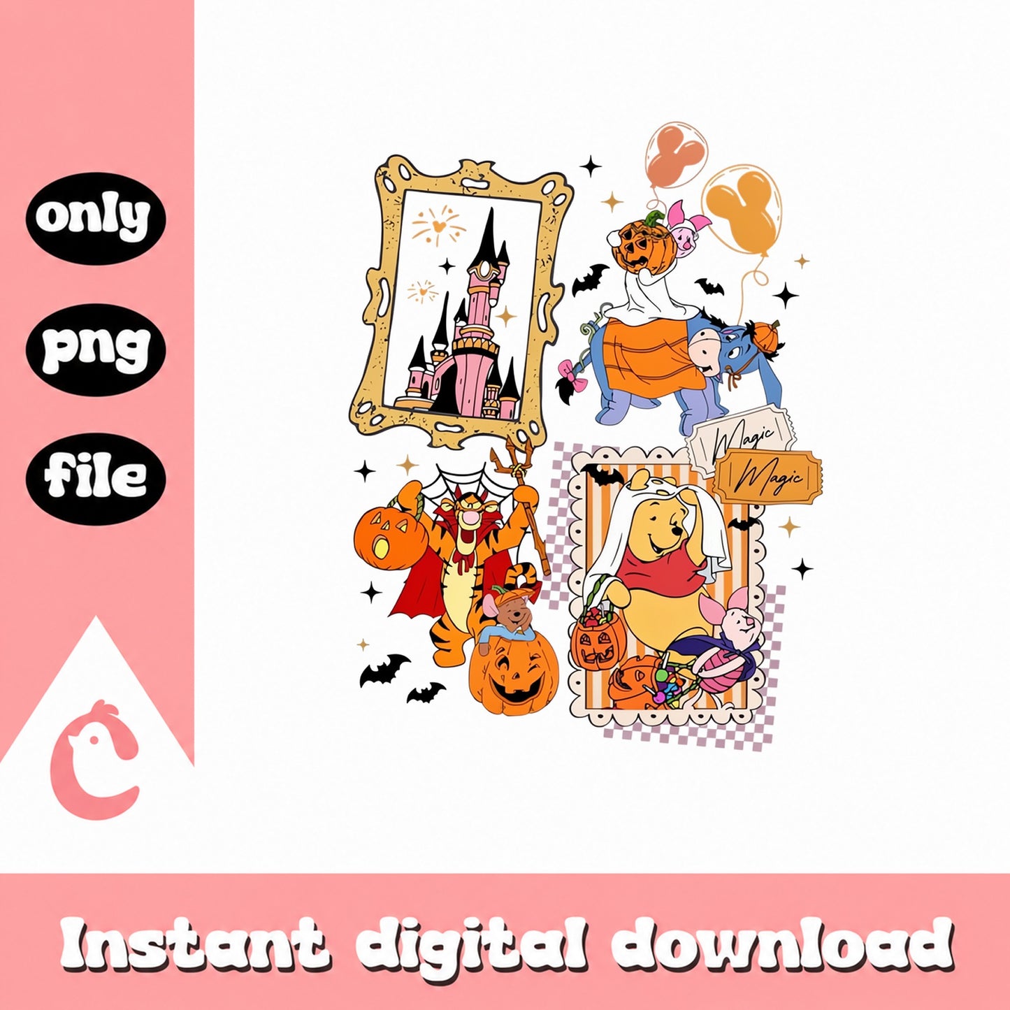 Disney Winnie The Pooh Halloween PNG, Tigger Eeyore Piglet, PNG