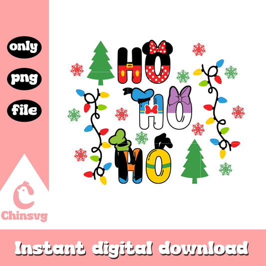 Disney christmas ho ho ho png, disney christmas mickey​ png