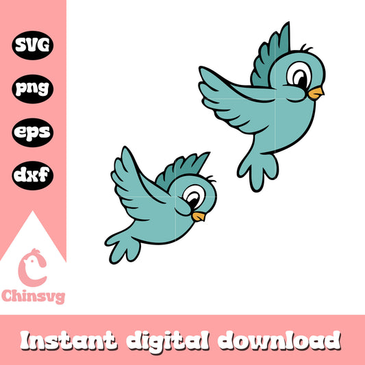 Disney cinderella birds design svg, disney birds​ svg, disney svg