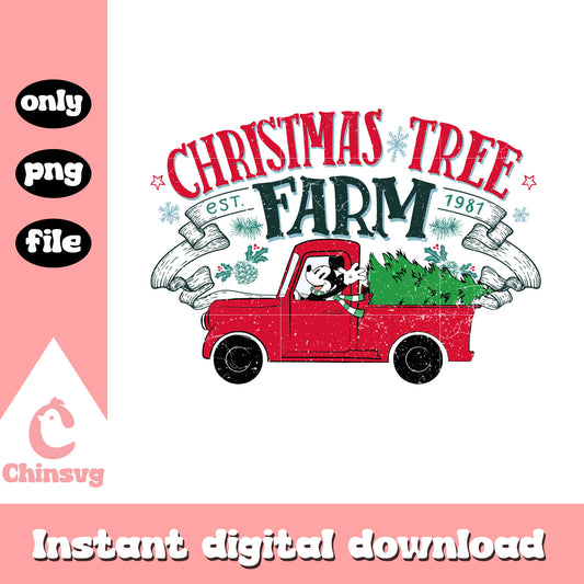 Disney mickey christmas tree farm png, mickey mouse christmas png