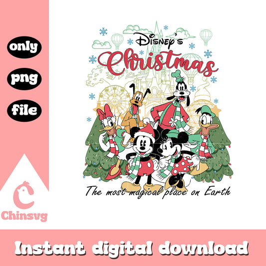 Disney's christmas the most magical place png, disneyland png