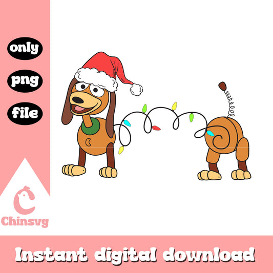 Disney slinky light christmas png, christmas slinky​ png