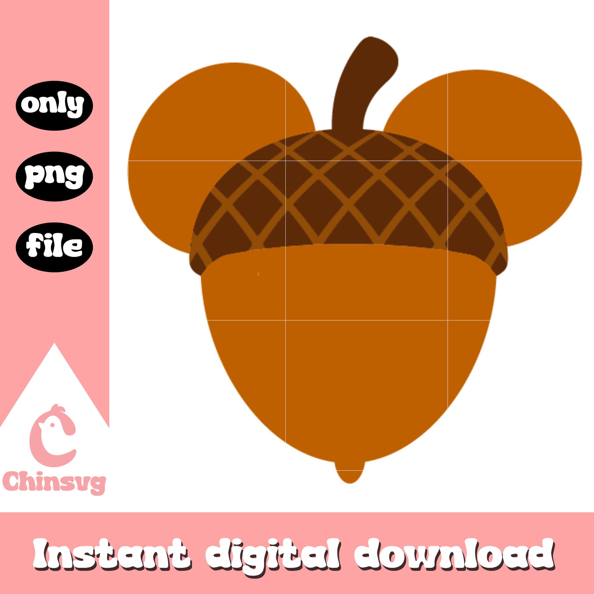 Disney acorn mickey mouse design png, thanksgiving day png