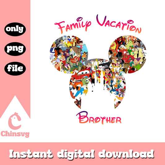 Disney casts family vacation brother png, family vacation png