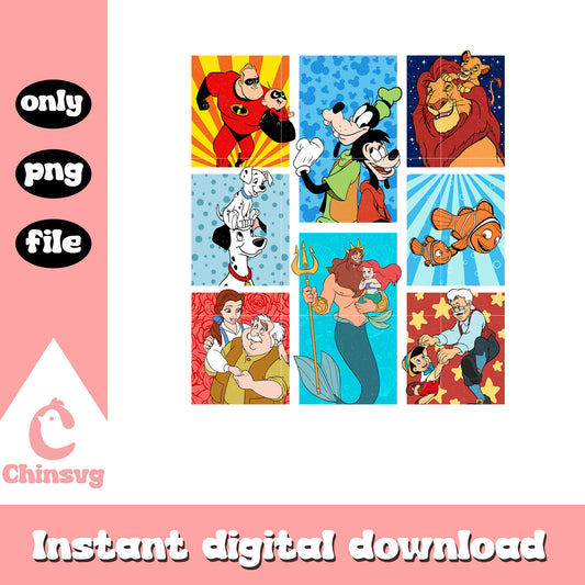 Disney characters photogragh png, cartoon png, disney png