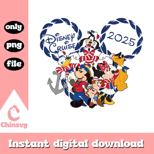 Disney cruise 2025 png, mickey character png, disney trip png