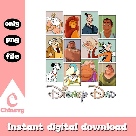 Disney dad characters photogragh png, dad png, disney movies png