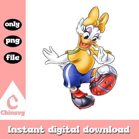 Disney daisy duck football design png, daisy duck football​ png