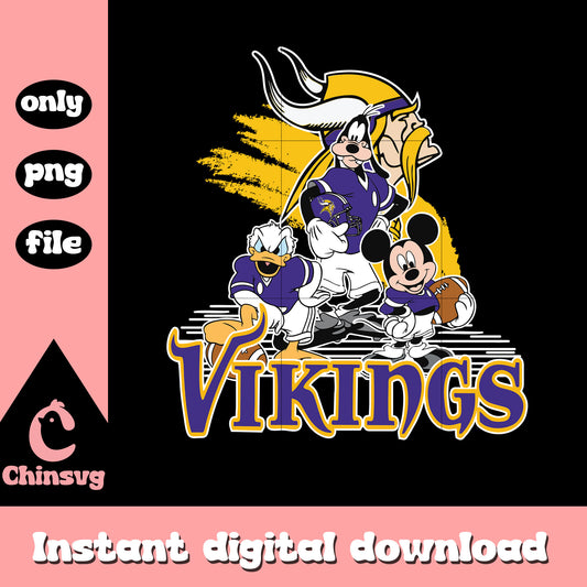 Disney design logo vikings png, minnesota vikings nfl png