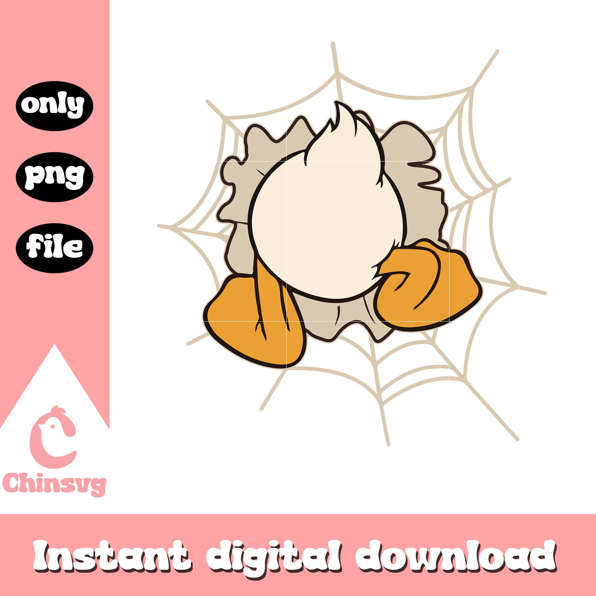 Disney donald ass spiderweb clipart png, disney donald cartoon png