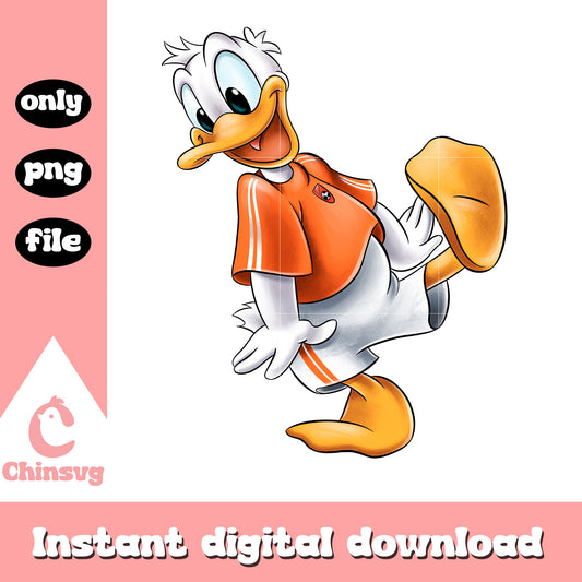 Disney donald duck football design png, donald duck football​ png