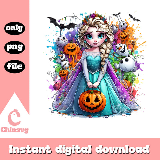 Disney else frozen hand pumpkin splatted effect png, disney elsa png