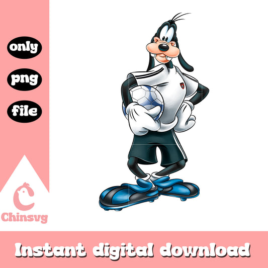 Disney goofy football design png, disney goofy football png