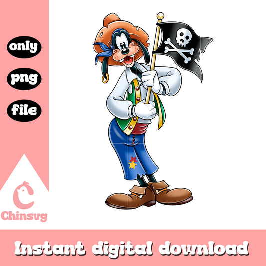 Disney goofy pirates design png, goofy pirate adventue png