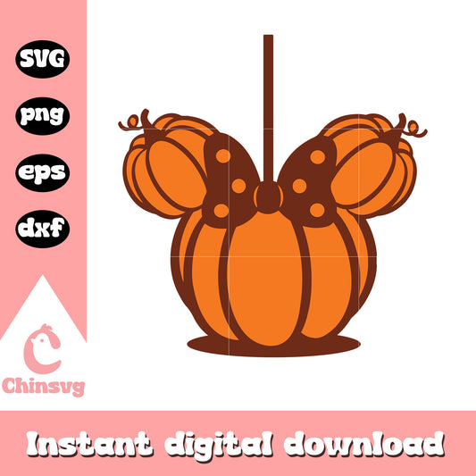 Disney halloween minnie head pumpkin svg, mickey mouse halloween svg