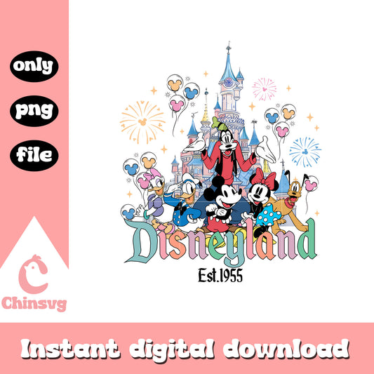Disneyland 1955 disney castle png, disneyland png, disney castle png